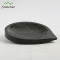 Natural marble salad plate with heart shape